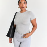 Grey Baby Tee