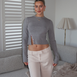 Grey Eleanor Top