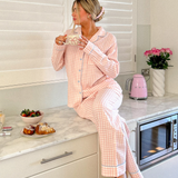 Pink Gingham Long PJ Pant