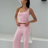 Pink Knit Pant