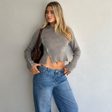 Grey Eleanor Top