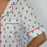 Christmas Tree Short PJ Top