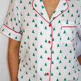 Christmas Tree Short PJ Top