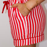 Candy Cane PJ Short