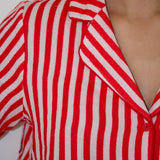 Candy Cane Short PJ Top