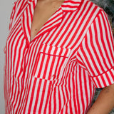 Candy Cane Short PJ Top