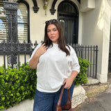 White Oversized Tee