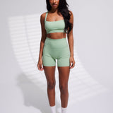 Matcha Scrunch Bike Short