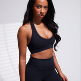 Black Halter Crop