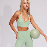 Matcha Halter Crop