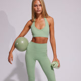 Matcha Halter Crop