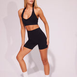 Black Scrunch Bike Short